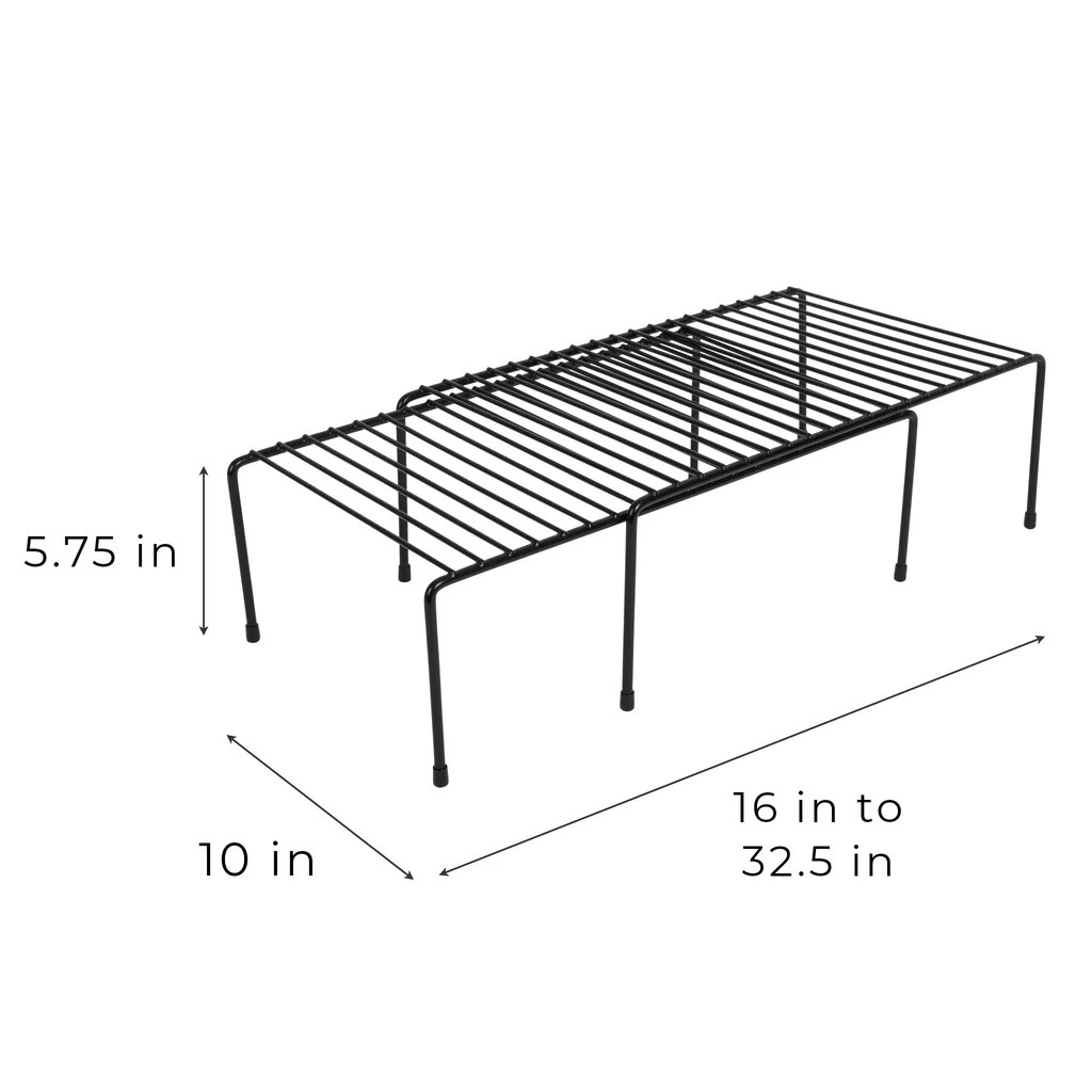 Expandable Cabinet Storage Rack | Smart Design® Kitchen Compact expandable storage