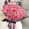 Pink diamond engagement ring