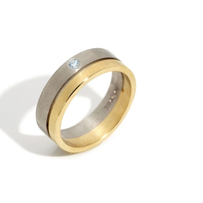 Dilamani Jewelry | Diamond Engagement Ring Two Tone Two-tone diamond ring